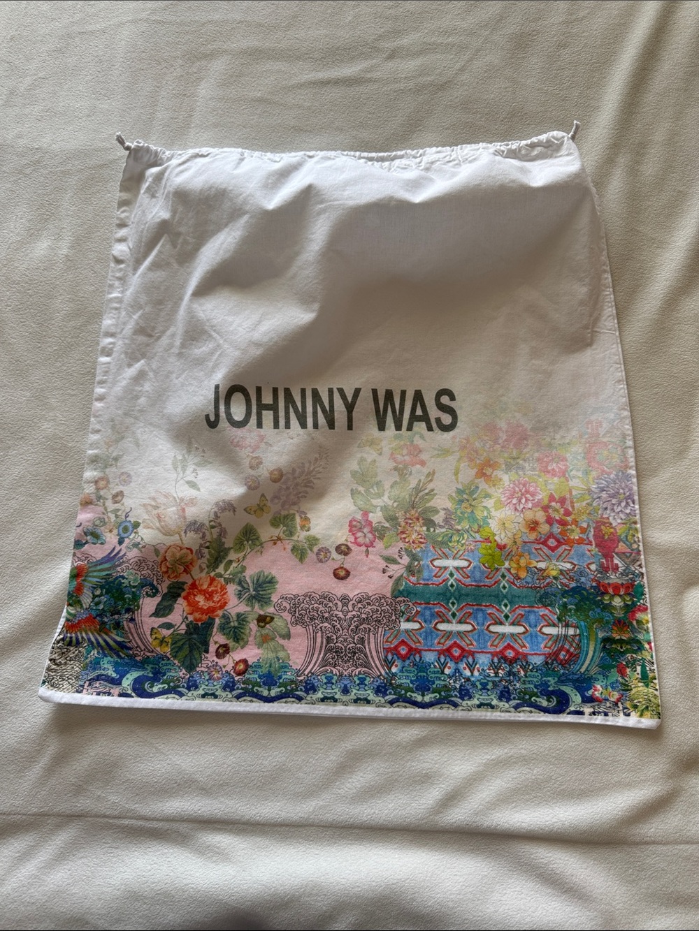 Johnny Was drawstring bag
